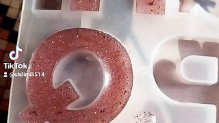 Resin keychain resin art
