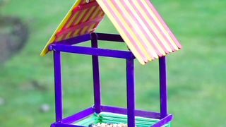 Colorful pop stick craft ideas/Popsicle craft ideas for kids