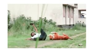 prank people with a big lion so funny