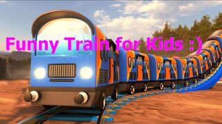 3D Funny train | funny 3D cartoon