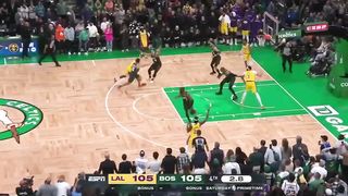 LeBron James was so upset and on his knees after no foul call on game winning shot vs Celtics