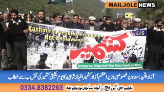 یوم یکجہتی کشمیر کی تقریب سے معاون خصوصی امتیاز شاھین خطاب کر رھے ھیںn