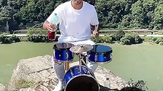 Playing drums with color ????#TikTok#shorts