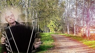 Чёрная ленточка. Хорошая песня под баян. Поёт и играет - Владимир Харин.