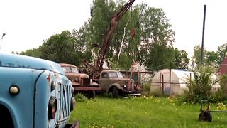Retro car crane K-46