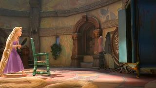 Tangled movie scene