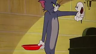 Happy to watch Tom and jerry