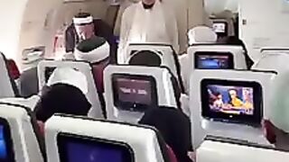Namaz in aeroplane with ???? compass direction ⬇️