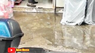 What kind of person is there when the rain is coming?