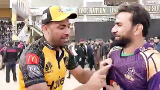 Wahab and Iftikhar Fun After Match