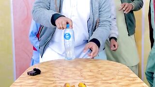 Flip the bottle and eat chicken