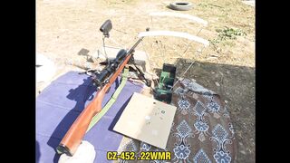 Cz 452 ZKM .22 WMR || Target 103yd || CZ Collection