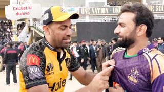 Funny talk b/w wahab and iftikhar after hitting 6sixes