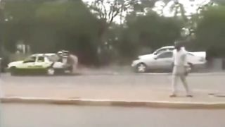 Amazing road crossing