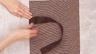 Diy  handbag from waste fabric