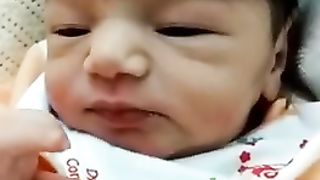 Cute baby smile