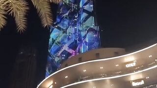 burj khalife evening seen