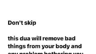 Dua to remove all bad things ????????