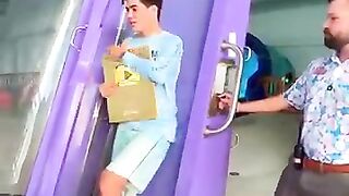 Gold_play_button_down_a_water_slide_at_Kalahari_Resorts_Texas!#shorts_Mrdanish