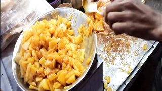 Aloo papdi | Khattay Aloo | Karachi street food #shorts