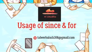 Usage of since and for