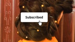 Stylish and Messy hairstyle bun