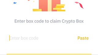 Today binance free crypto box code
