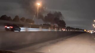 Car was on fire