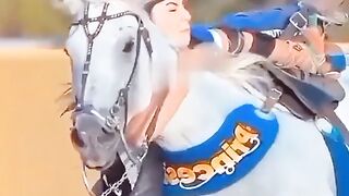 Horse in girls resting videos