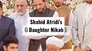 Shahid Afridi daughter wedding