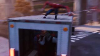 Spiderman Chasing Truck