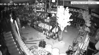 Turkey-Syria earthquake: Dramatic CCTV shows building shake for more than a minute