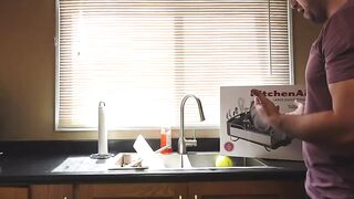 KitchenAid Full Size Dish Rack, Light Grey, https://amzn.to/3WMtYI8