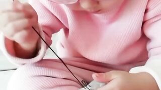 Cute baby Teaching so funny ????????????