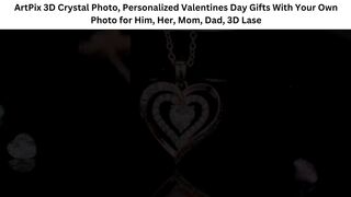 ArtPix 3D Crystal Photo, Personalized Valentines Day Gift