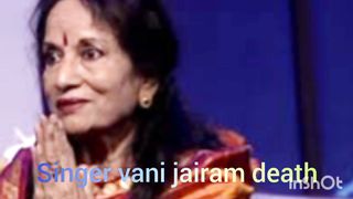 Singer vani jairam death