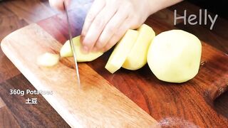 2 Potatoes. No oven. Don't buy bread anymore. You can use this method every day!
