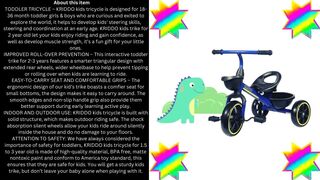 KRIDDO Balance Bikes and Trikes #Children's bicycle #kidsBike #KidsTricycles #amazon #javedzafaretv
