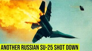 Ukrainian shot down Another Russian SU-25 in Bakhmut