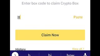 Today binance free crypto box code
