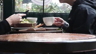 Lunch Meal People Tea Cup Tea Couple Table