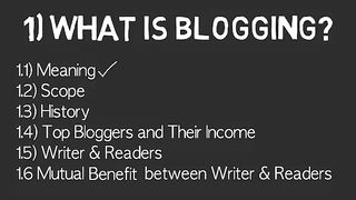 What is Blogging ? Part 2 Course Blogging