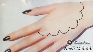 Arabic mehndi design by neeli mehndi