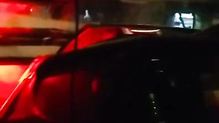 Car ride in city of light