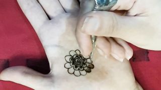 Beautiful front hand mehndi design