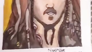 My Painting Of Captain Jack Sparrow||#shorts||Jack Sparrow Painting||#short