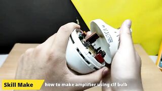 How to make Powerful amplifier using cfl bulb - amplifier using 13003 transistors