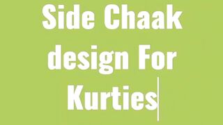 Side chaak designs for kurties