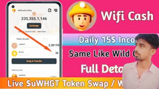 WifiCash Airdrop Earn Whook Token New Mining Site || WifiCash Airdrop