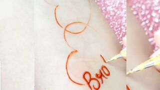 Beautiful heart  Mehndi design brother & sister